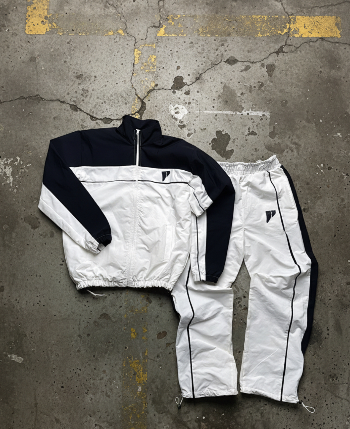 POTENXURIA Velocity Tracksuit — Navy blue/White Edition