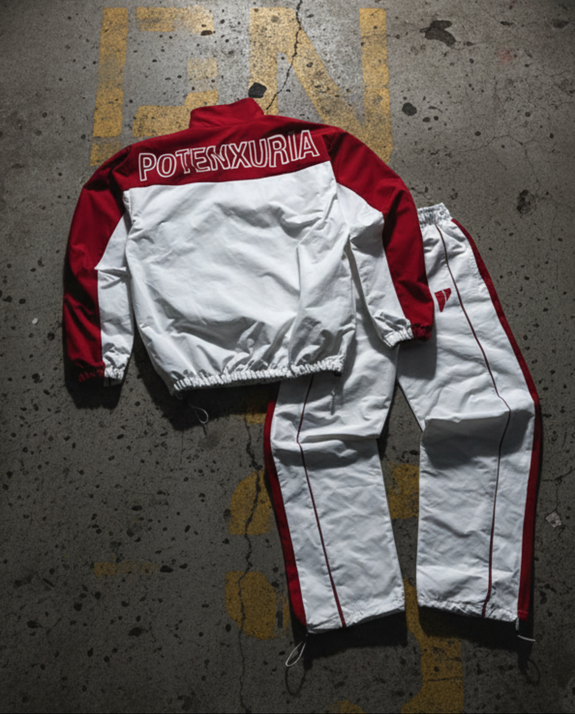 POTENXURIA Velocity Tracksuit — Red/White Edition